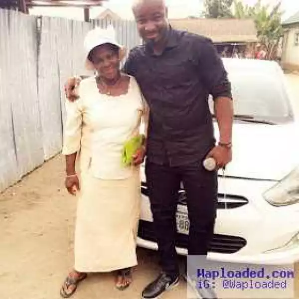 "My grandmother sold wrappers for my school & studio sessions"- Harrysong says as he shares pic with her